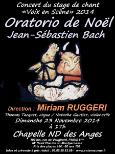 Flyer affiche Oratorio de Noël ND des Anges